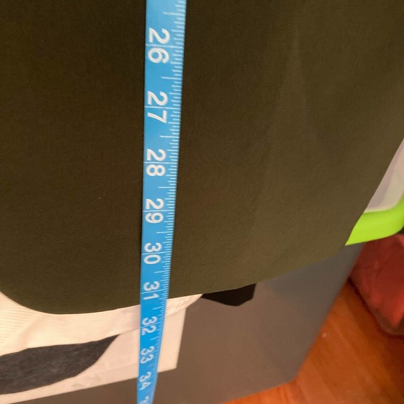 Doncaster Womens Blazer Jacket Womens Sz‎ 12 Olive Green Open Ruched Sleeve - Picture 8 of 9